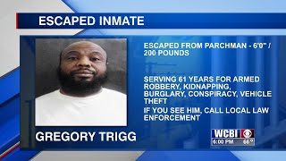 Inmate escapes from State Penitentiary in Mississippi
