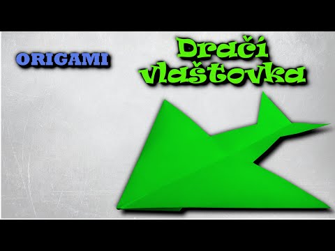 Dračí vlaštovka – Jak složit vlaštovku z papíru – ORIGAMI