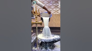 🚩 Maha Shivlinga Snan ✨ | Feel the Spiritual Vibes 🌊 #shivlingsnan