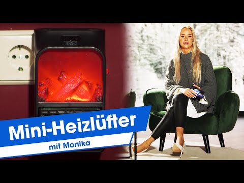 In Monikas Nähe ist es warm, dank des Steckdosenheizlüfters von PEARL TV