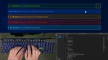 ASMR Programming - Animated Bootstrap alert messages - No Talking