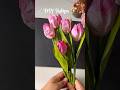 How to make Tulips |Tissue flower making | 🌷#shorts #papercraft #craft #diy #craft