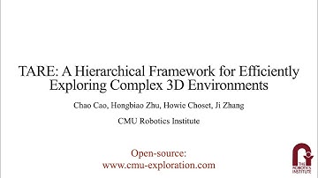 RSS 2021 Spotlight: TARE: A Hierarchical Framework for Efficiently Exploring Complex 3D Environments