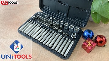 Bộ tuýp hoa thị, khẩu bít, mũi vít 57 chi tiết KS Tools Germany 911.4305