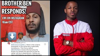 Brother Ben X RESPONDS To "Moors" Slandering Him, ONCE AND FOR ALL