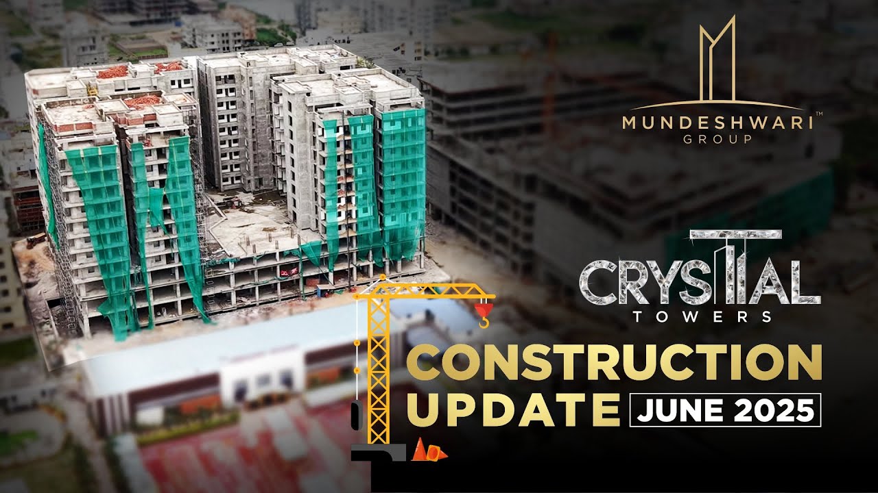 Crystal Towers | Construction Update | June 2025 | Mundeshwari Group || 3&3.5 BHK Aparments in Patna