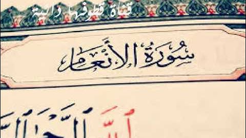 سورة الانعام بصوت عامر الكاظمي