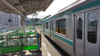 582M 普通水戸行 (E501系K704編成) いわき駅発車