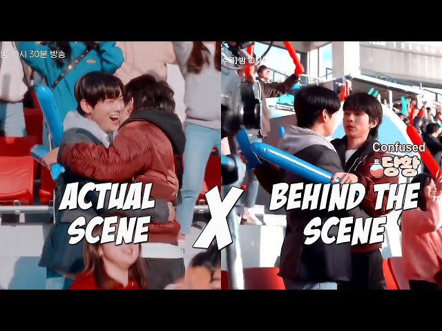 True Beauty | Actual scene ✗ BTS | Seojun vs Suho hugged each other [True beauty Ep 7 BTS Engsub] class=