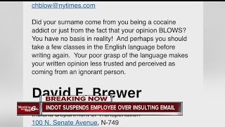 INDOT Manager suspended over email sent to NY Times columnist