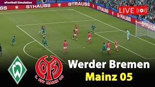 🔴Werder Bremen gegen Mainz 05 | Bundesliga 2025/26 | eFootball PES21 Simulation