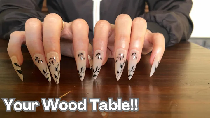 ASMR * Wood Table Tapping & Scratching * No Talking