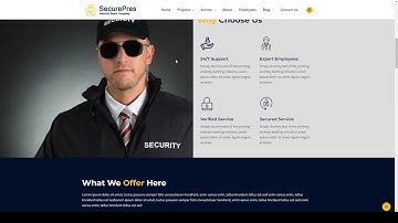 Securepress - Security Company React Template emergency cctv