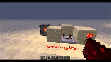 Minecraft Tutorial - Simple T-Flip Flop Circuit