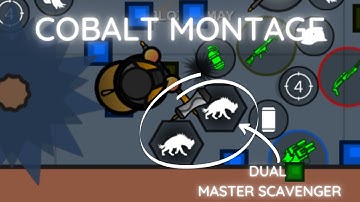 COBALT MODE MONTAGE (w/DUAL MASTER SCAVENGER PERK) || SURVIV.IO