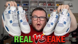 Jordan 4 Military Blue REAL VS FAKE