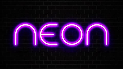 Photoshop: Neon Text Effect Tutorial