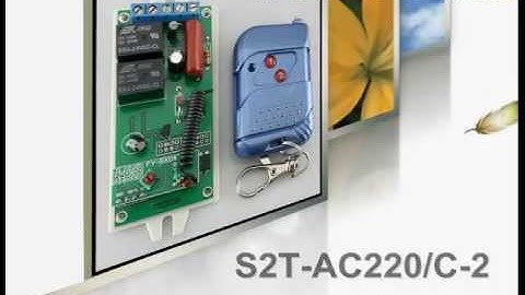 Interrupteur sans fil avec émetteur récepteur 220v 2 canaux mode triggering