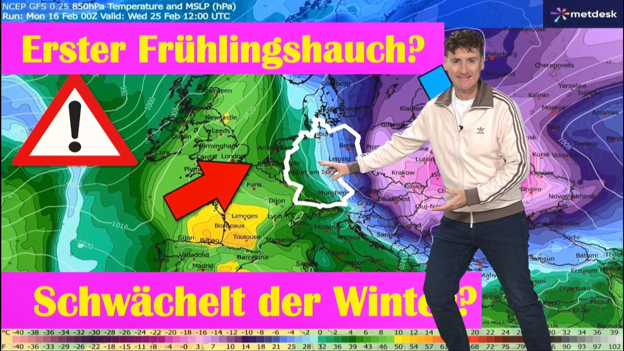 Nach der Schneefront massives Tauwetter im Westen! Nächste Woche Frühlingsluft aus Südwesten möglich