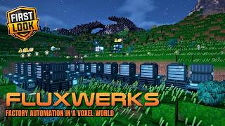 New Fully Destructible Voxel Factory Game | FluxWerks