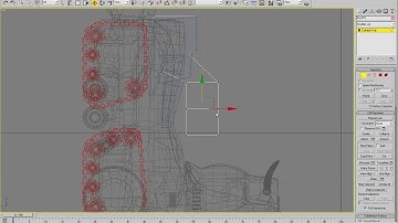 60 robot 3ds max tutorial - MEGAZORD Daizyujin 3D - left foot modeling part. 11/12