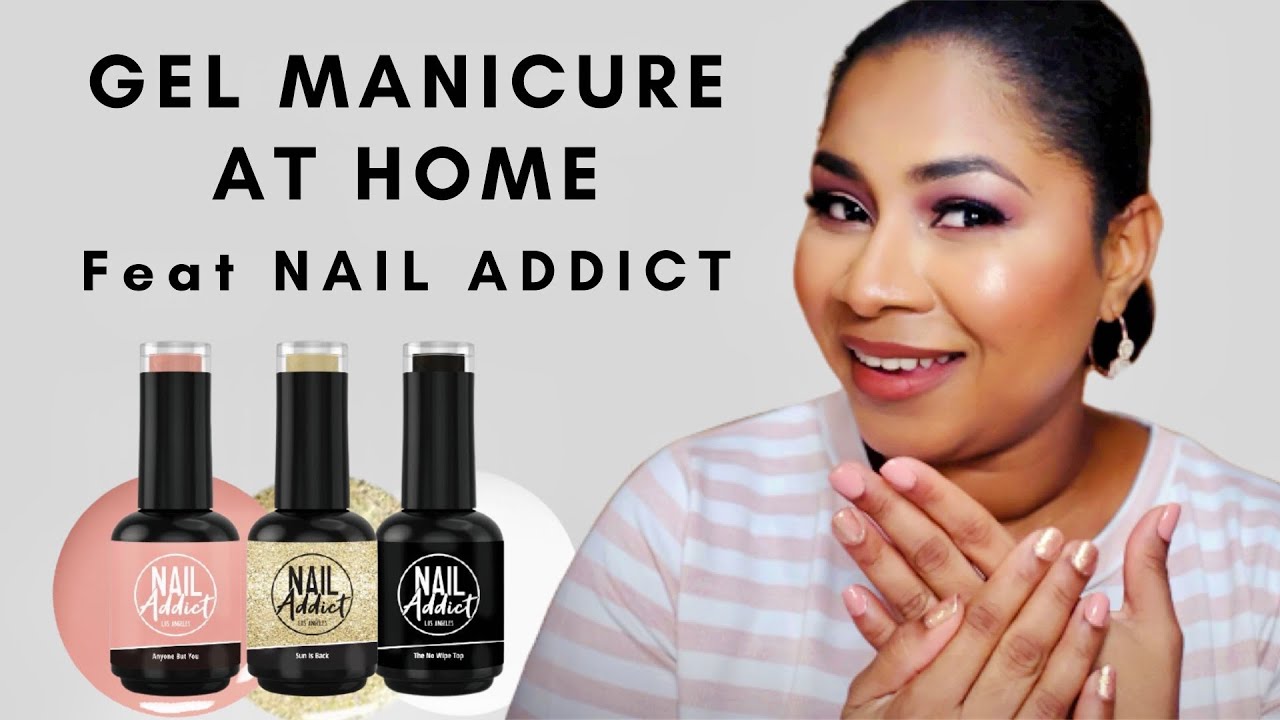Gel Manicure At Home on Natural Nails Nail Addict Sheri Approved YouTube