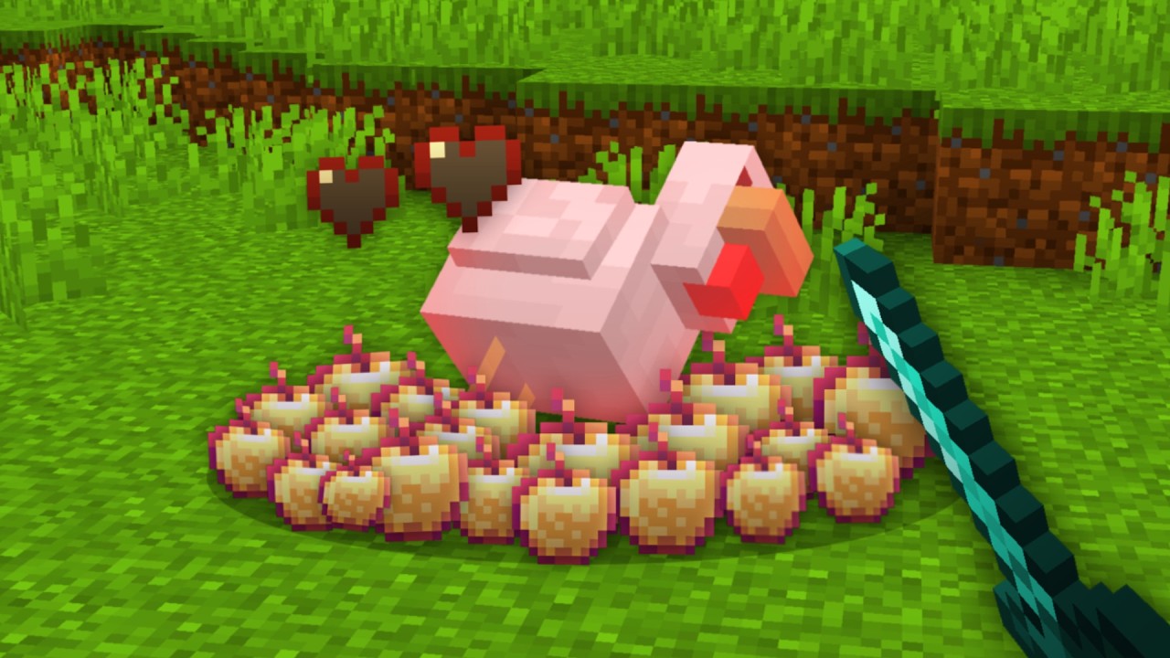 Minecraft Hunger Games, But Mobs Give OP LOOT