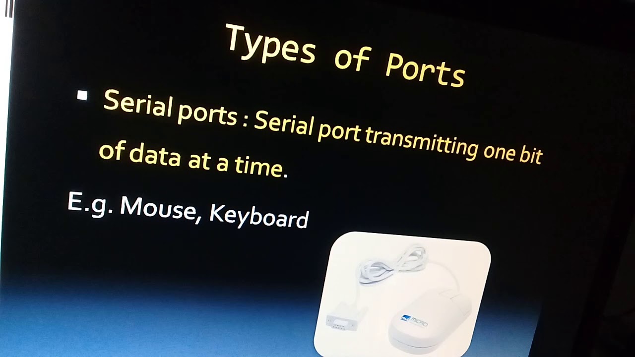 Ports and types of ports