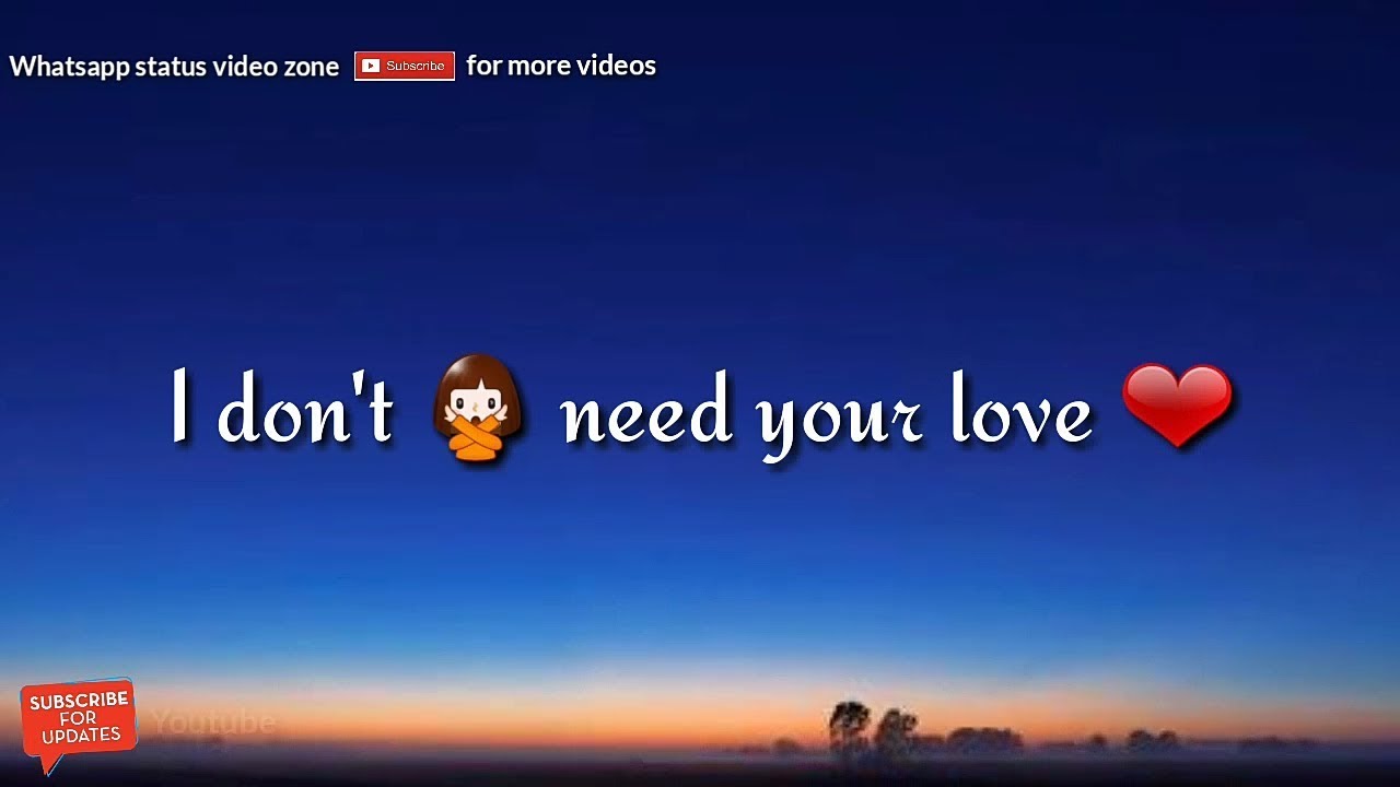 Love Breakup Song Whatsapp status Video ( English Song )