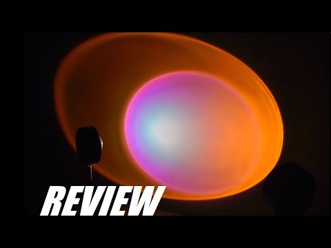 REVIEW: Rainbow Sunset Projection Lamp - Modern LED Wall Light (Cool Mood Light)