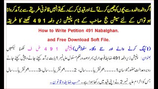 How to Write Petition US 491 Children's || How to Download Free Soft File || screenshot 4