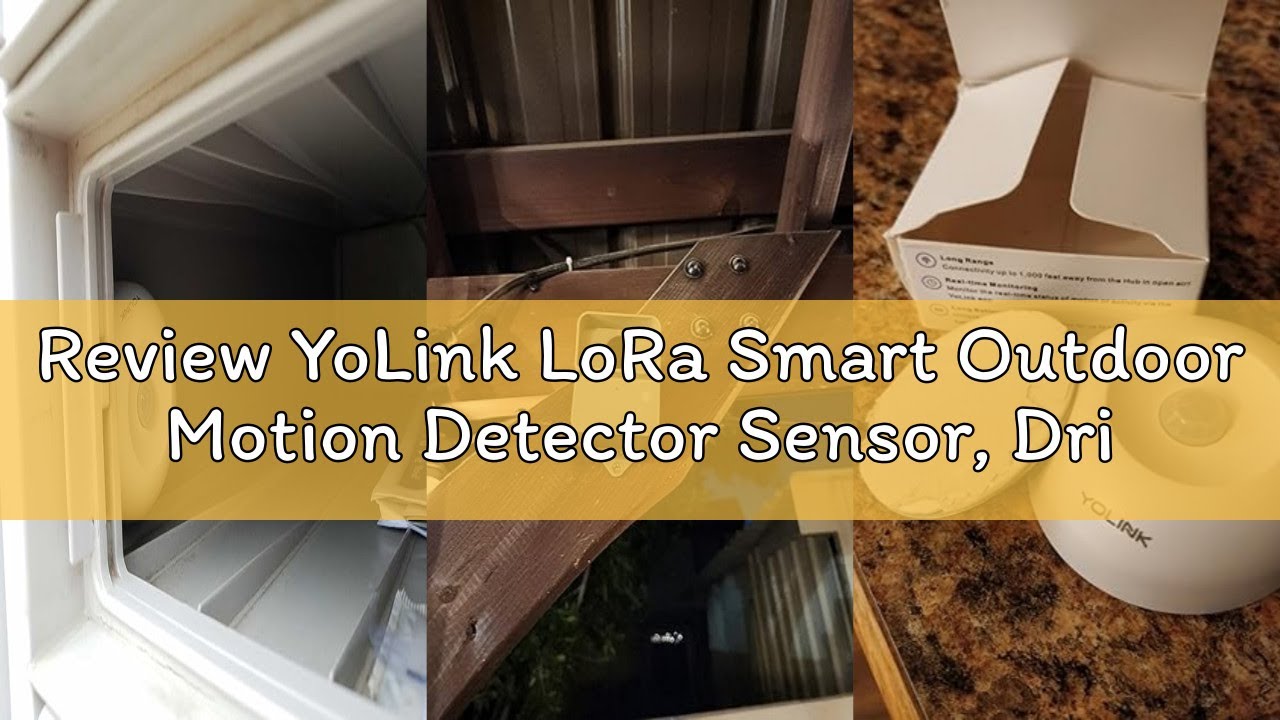 Review YoLink LoRa Smart Outdoor Motion Detector Sensor, Driveway Alert, Property Invasion/Tresspass