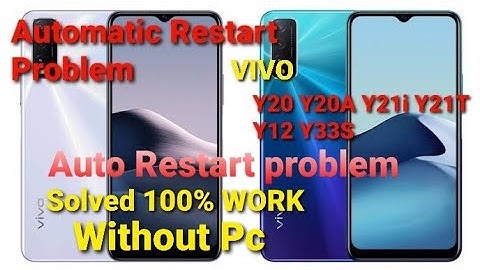 Vivo Y20 Y20g Y20i Automatic Restart Problem Solution ⚡ Solved Vivo Mobile Auto Switch Off Problem 🙏