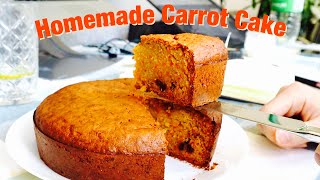 Homemade Carrot Cake | 30mins Baking | Lockdown Recipe | 🥕