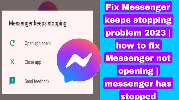 Messenger blijft crashen | Probleem met stoppen 2023 | Messenger opent niet | Messenger is gestopt