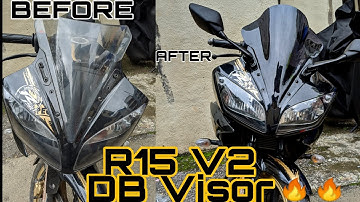 Yamaha r15v2 | DB Visor | Windshield | Furious Moto