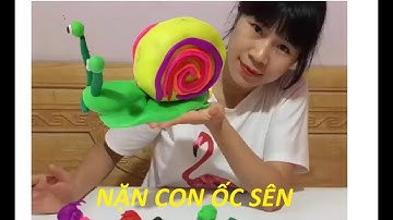 DẠY BÉ NẶN CON ỐC SÊN -  polymer clay snail tutorial - play doh clay snail
