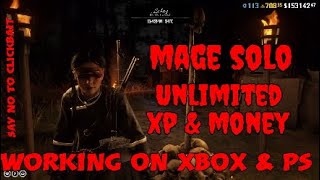 MAGE  SOLO  UNLIMITED XP AN MONEY GLITCH  RED DEAD ONLINE RDR2 ONLINE