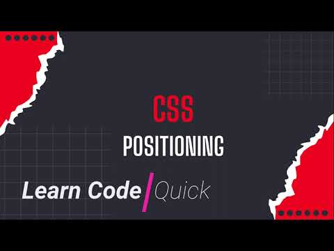 CSS Positioning - Static , Relative , Fixed , Absolute and Sticky. Learn with examples ! #css