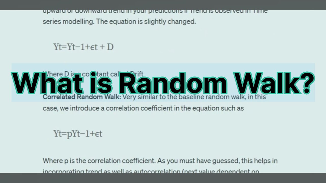 What Is Random Walk In Machine Learning YouTube what-is-random-walk-in-machine-learning-youtube