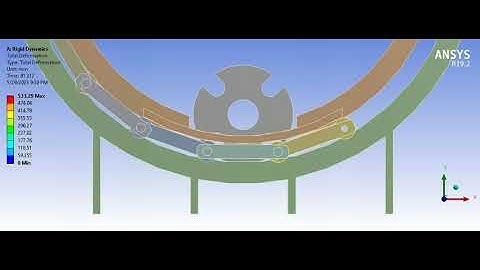 chain sprocket using rigid dynamics analysis in ansys
