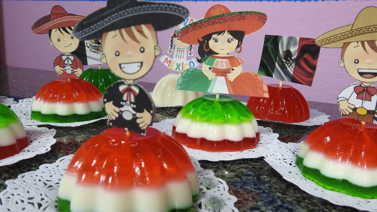 GELATINAS TRICOLOR🇲🇽  Para el 15 de Septiembre🇲🇽/ MUY ECONOMICAS🇲🇽