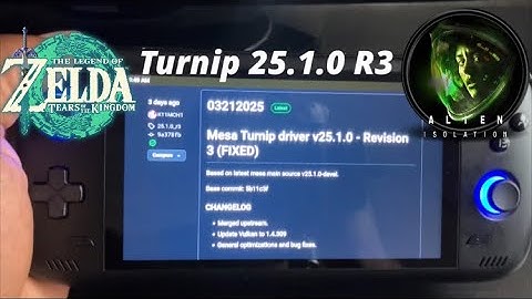 New Turnip driver 25.1.0 R3 testing on Odin 2
