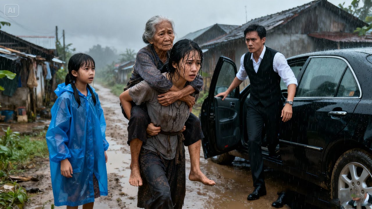 Tỷ Phú Về Quê Đột Ngột Và Sững Sờ Khi Thấy Vợ Cũ Cõng Mẹ Anh Chạy Trong Mưa Bão