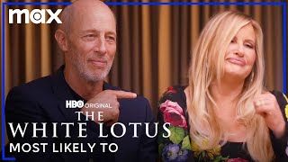 Jennifer Coolidge \& The Cast Of The White Lotus Play Most Likely To | The White Lotus | Max