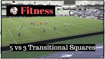 Football/Soccer Skills: 5 vs.3 Transition Squares