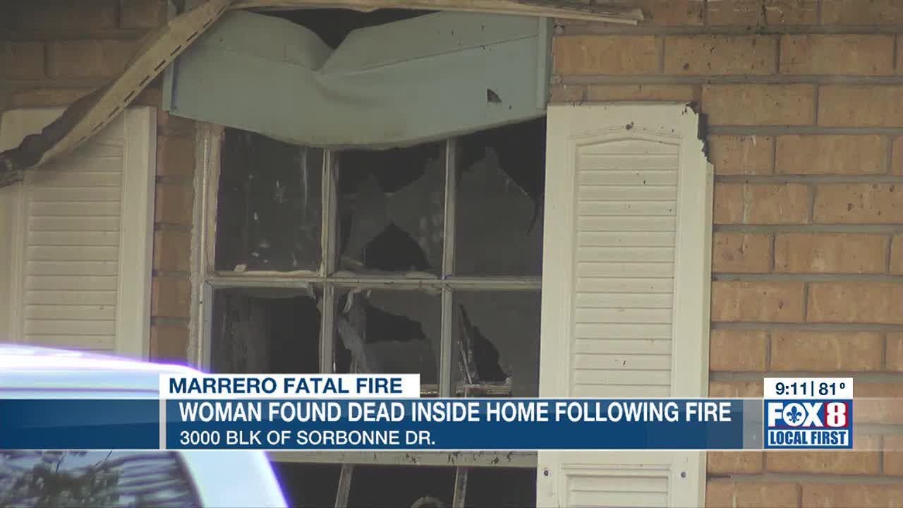Woman found dead inside house fire in Marrero, authorities say - YouTube