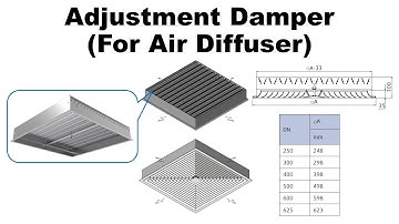 Create Adjustment Damper Revit Family for Air Diffuser