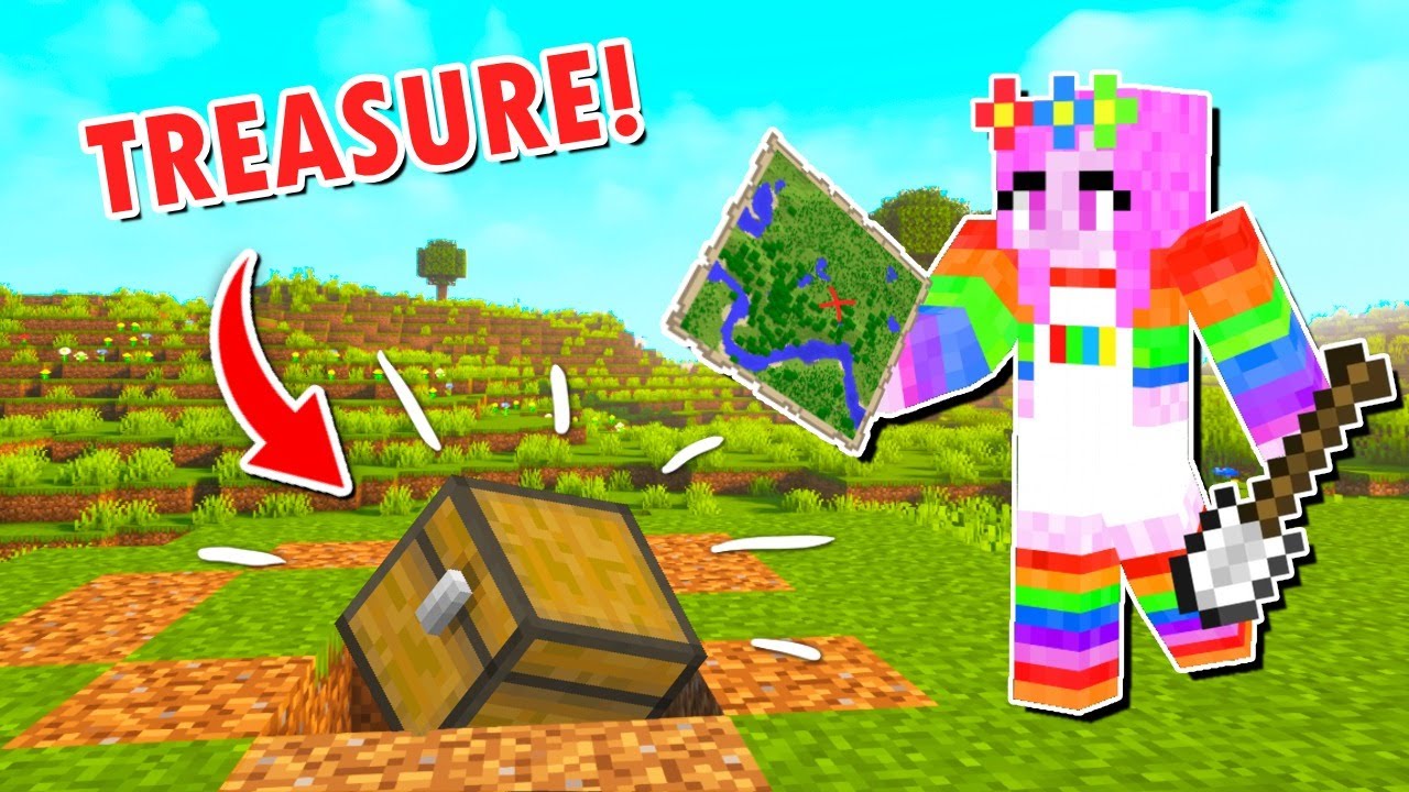 I Found BURIED TREASURE In Minecraft !! (Minecraft) - YouTube