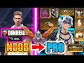 Free Fire new account to *PRO* 10k diamonds - look how it became😱🔥